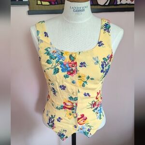 Vintage Betsey Johnson vest style tank top